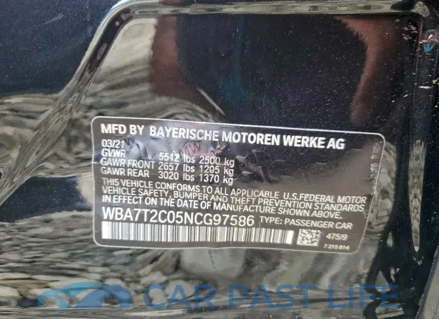 WBA7T2C05NCG97586# 13