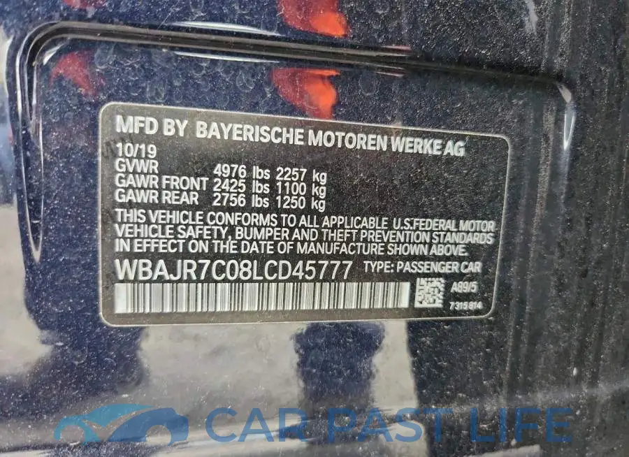 WBAJR7C08LCD45777# 12