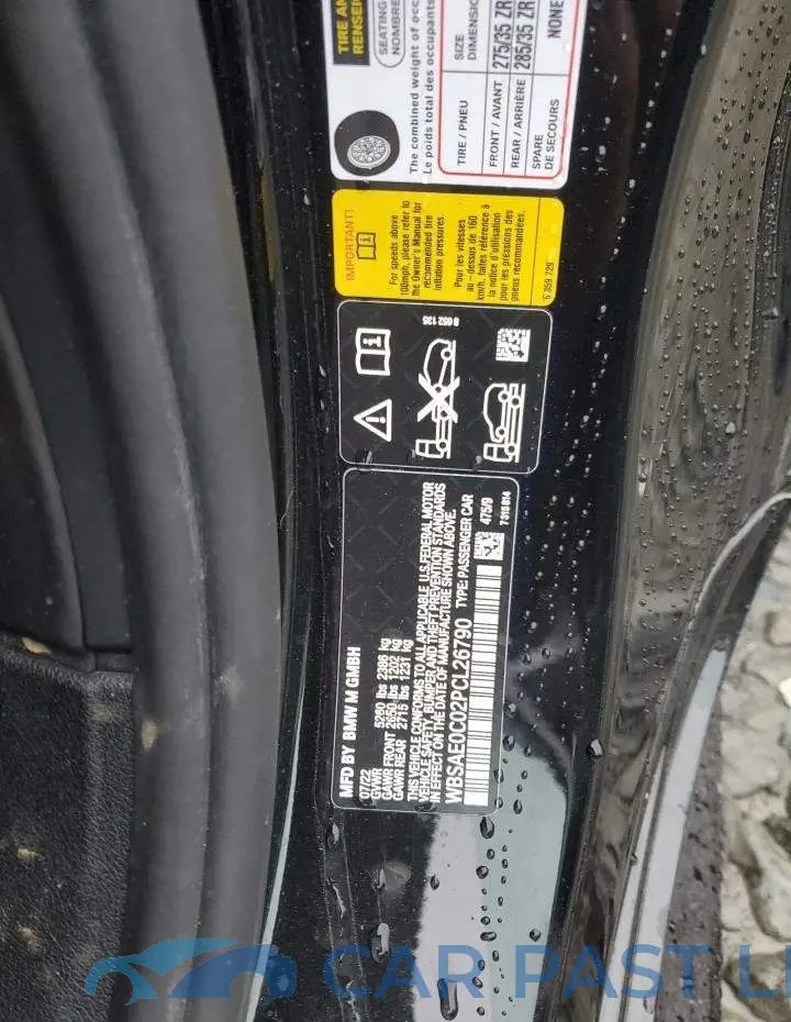 WBSAE0C02PCL26790# 12