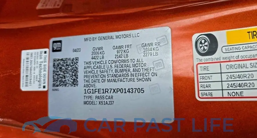 1G1FE1R7XP0143705# 10