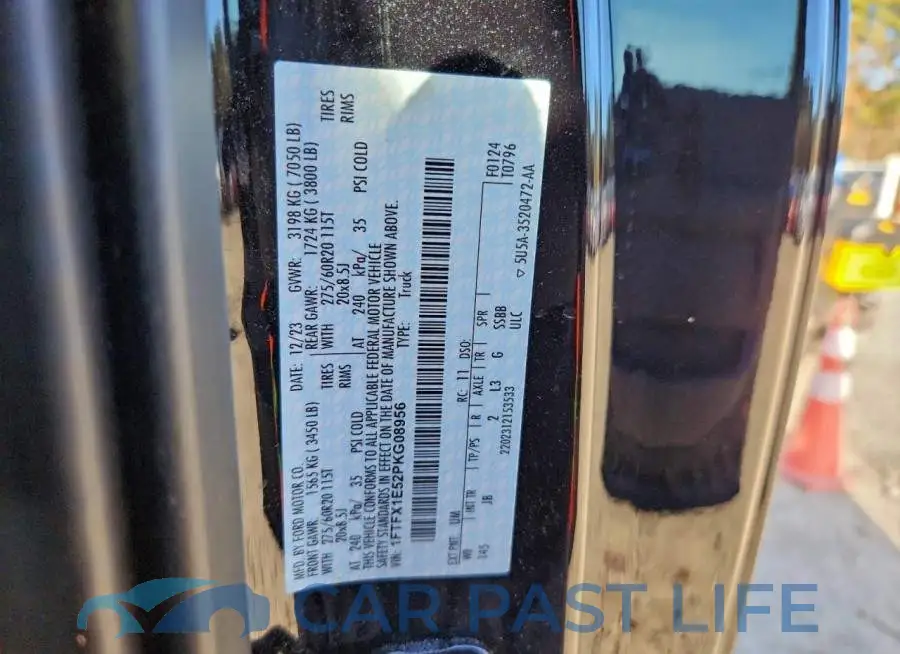 1FTFX1E52PKG08956# 12