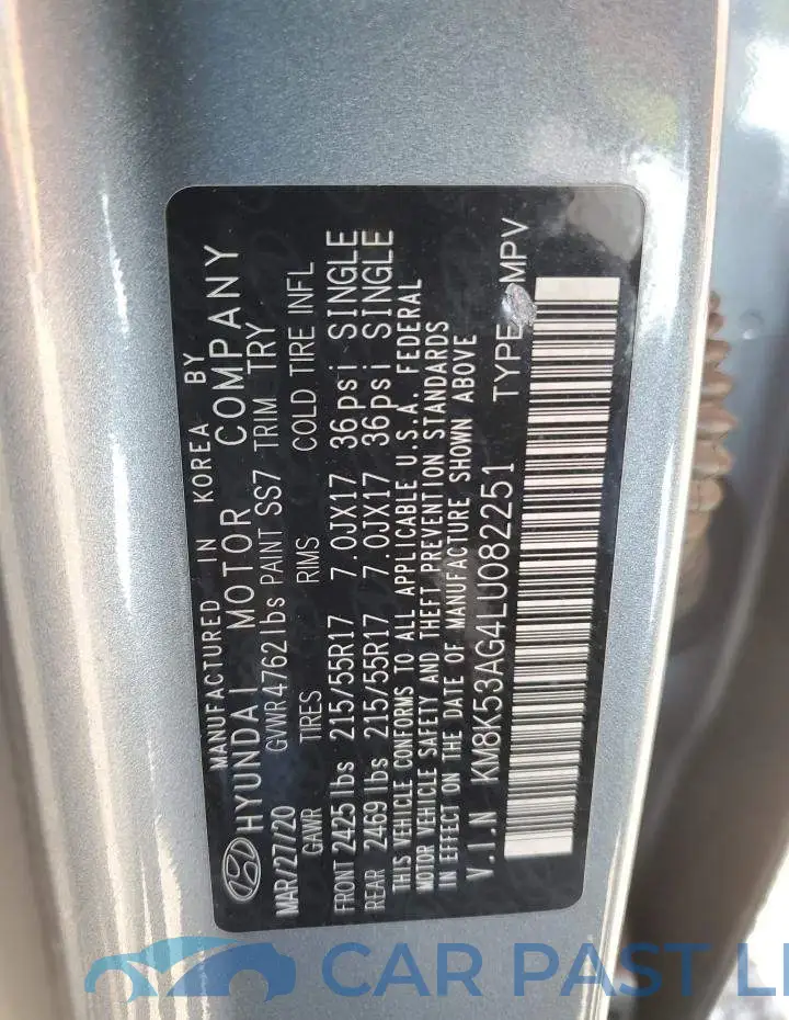 KM8K53AG4LU082251# 12