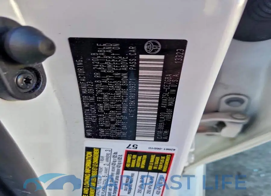 4T1F11BK1RU109371# 12
