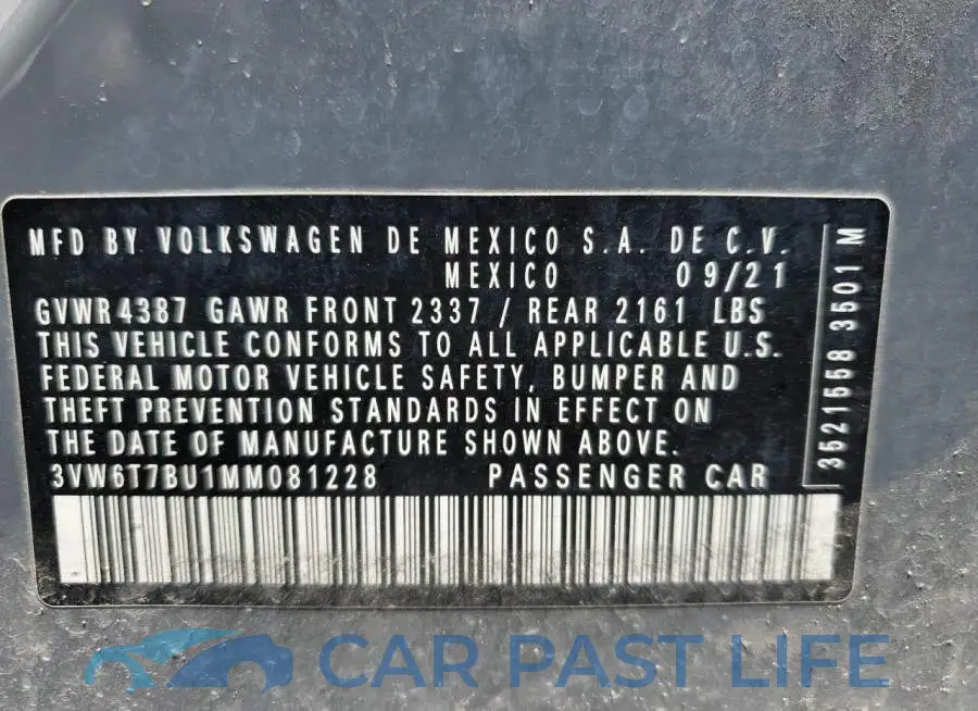 3VW6T7BU1MM081228# 13
