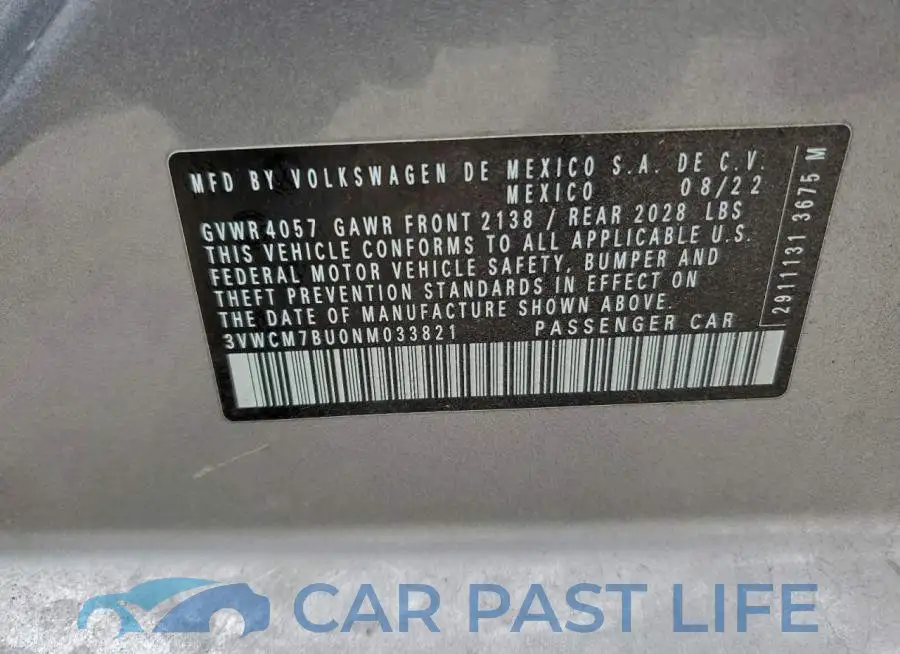 3VWCM7BU0NM033821# 12