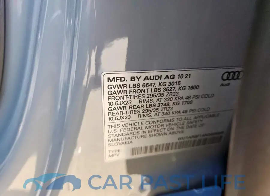 WU1ARBF14ND008398# 14