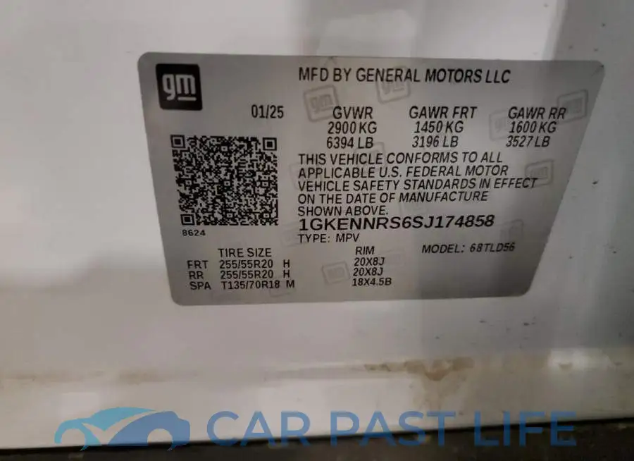 1GKENNRS6SJ174858# 13