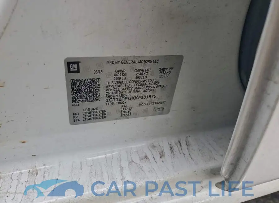 1GT12PEGXKF101575# 12