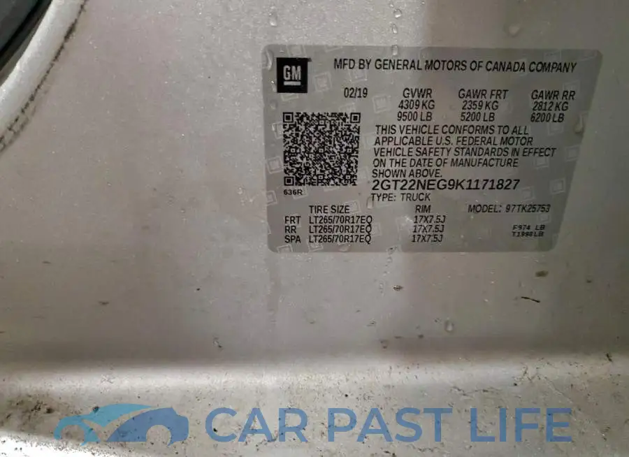 2GT22NEG9K1171827# 12