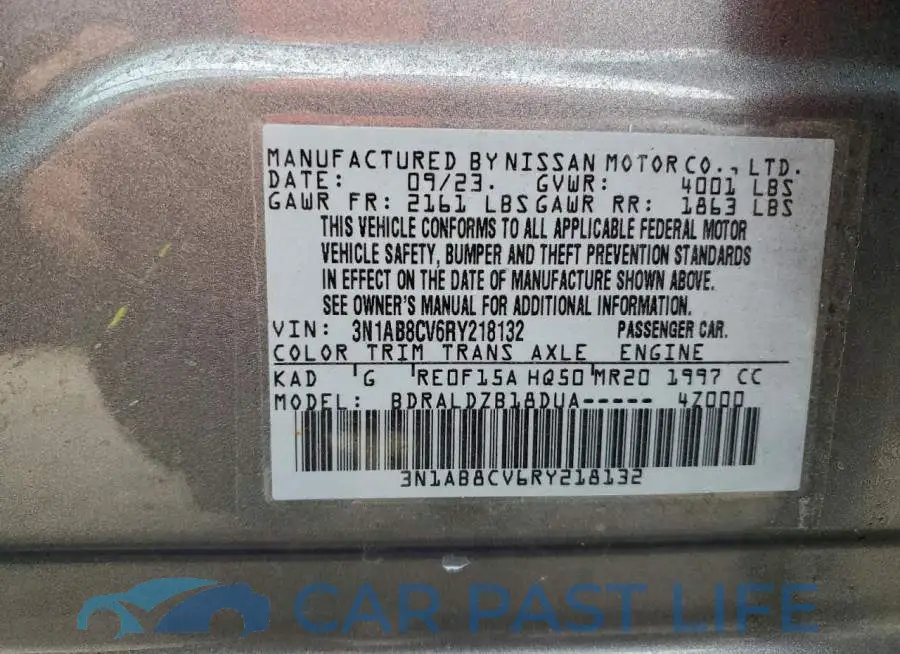 3N1AB8CV6RY218132# 12