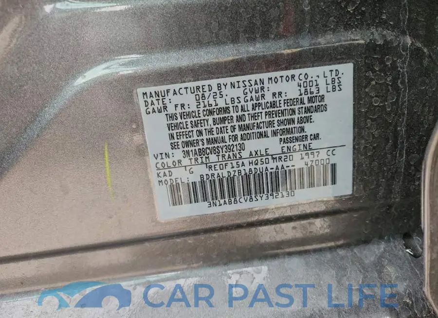 3N1AB8CV8SY392130# 12