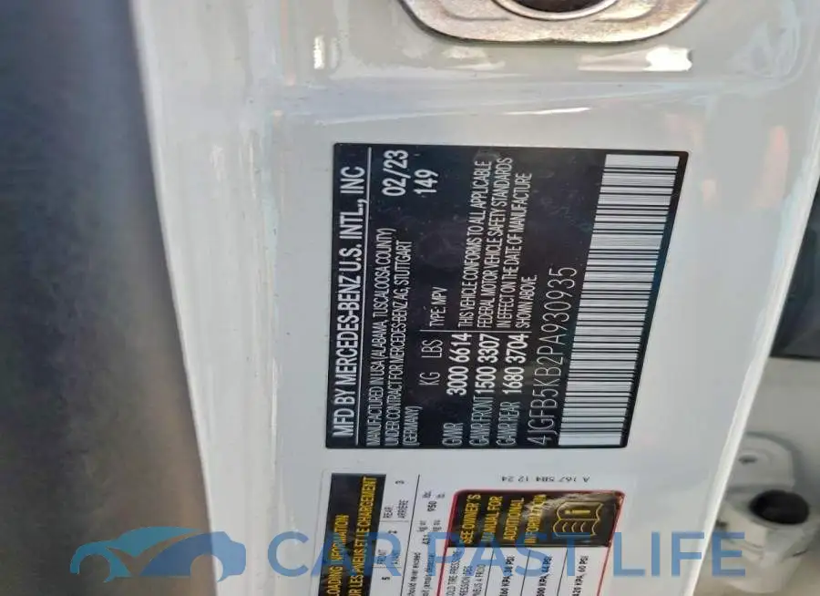 4JGFB5KB2PA930935# 13