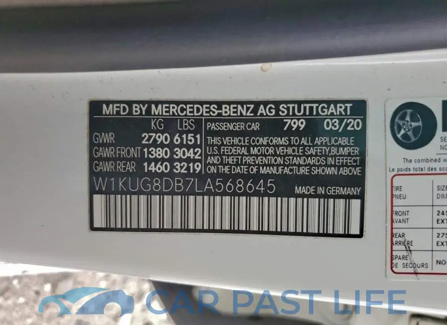 W1KUG8DB7LA568645# 12