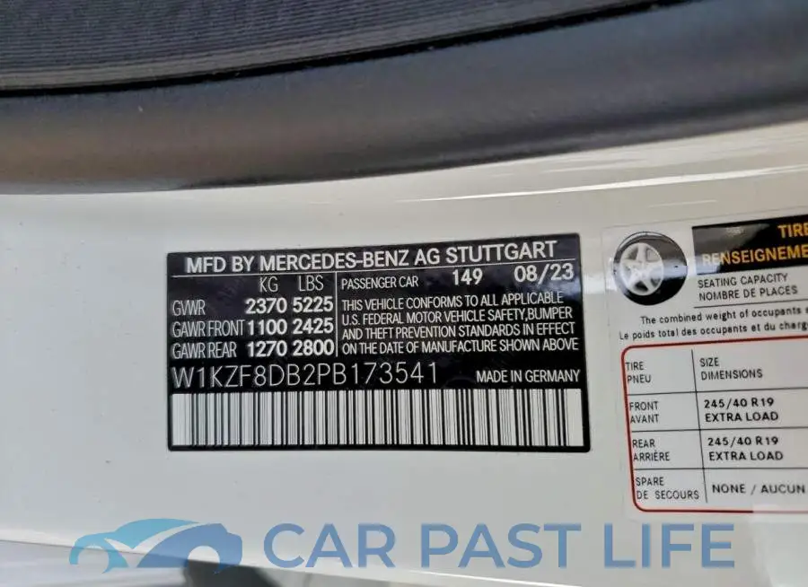 W1KZF8DB2PB173541# 12
