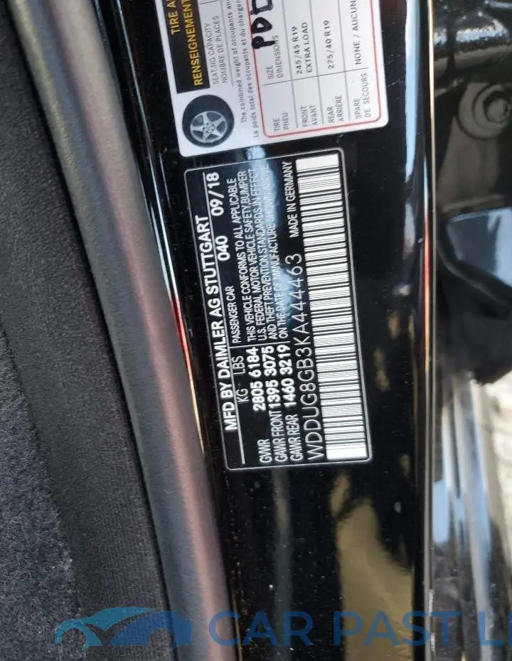 WDDUG8GB3KA444463# 12
