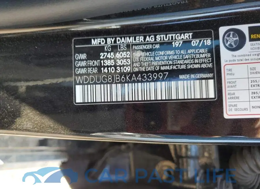 WDDUG8JB6KA433997# 12
