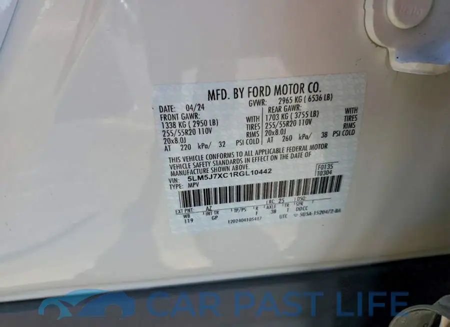 5LM5J7XC1RGL10442# 13