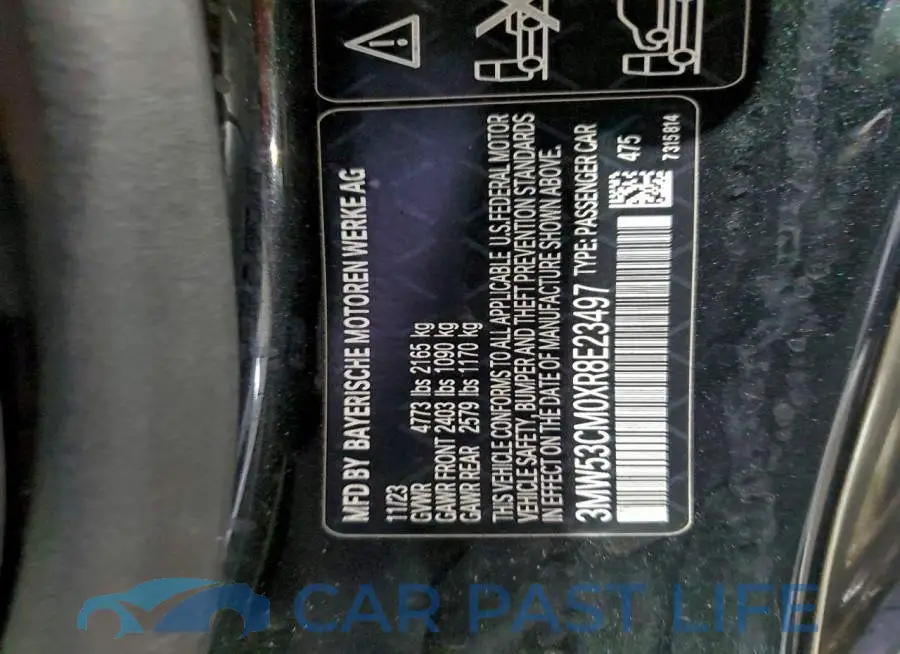 3MW53CM0XR8E23497# 12