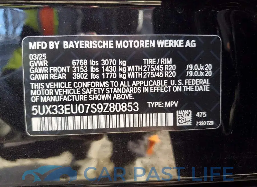 5UX33EU07S9Z80853# 14