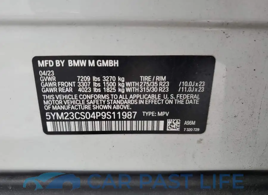 5YM23CS04P9S11987# 14