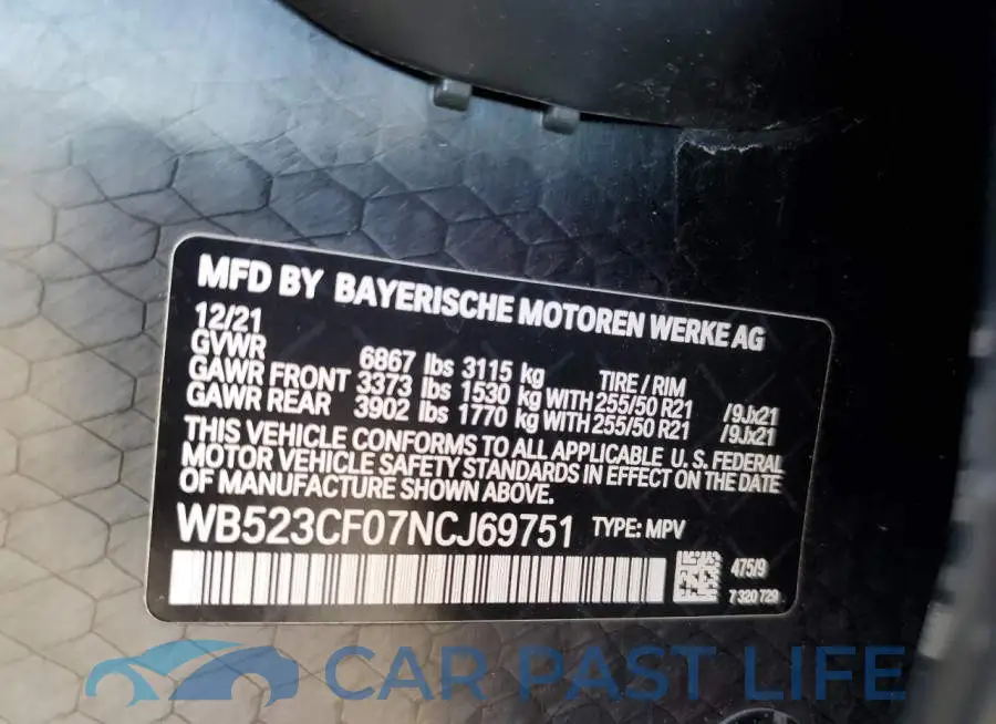 WB523CF07NCJ69751# 14