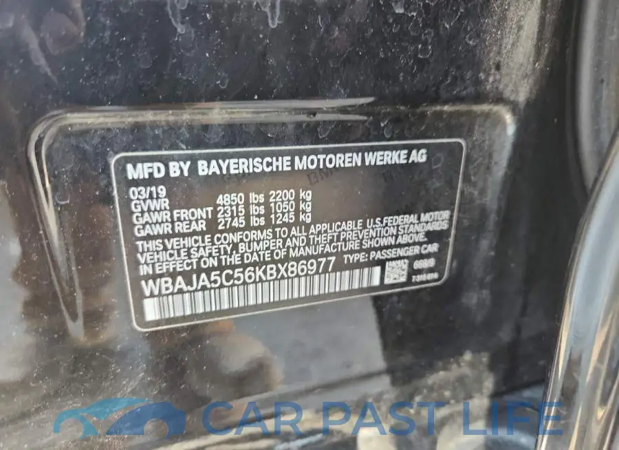WBAJA5C56KBX86977# 12