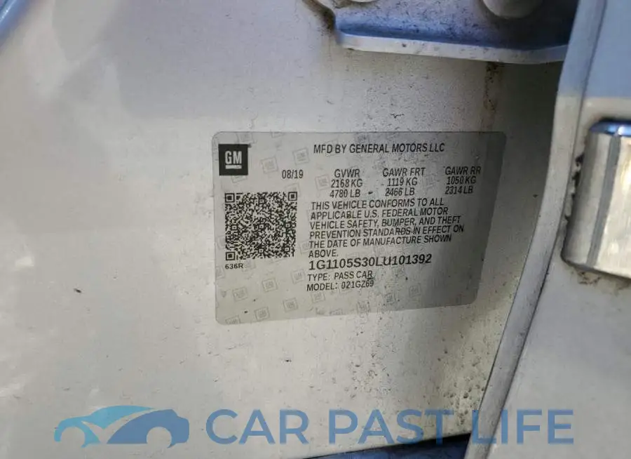 1G1105S30LU101392# 12