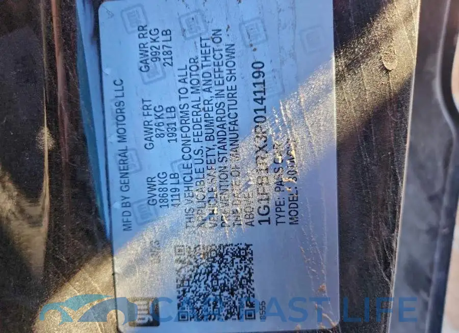 1G1FB1RX3P0141190# 12