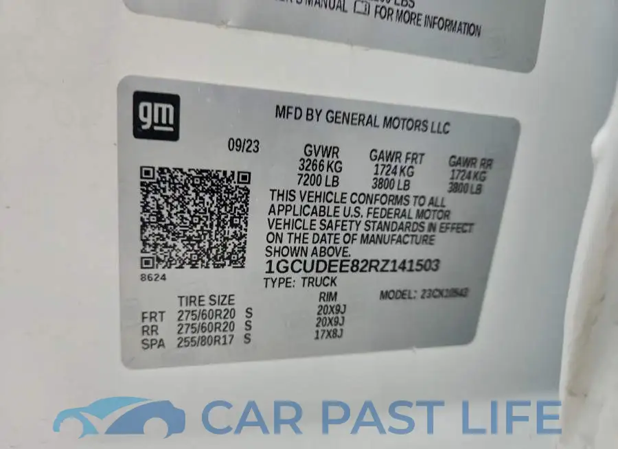 1GCUDEE82RZ141503# 12
