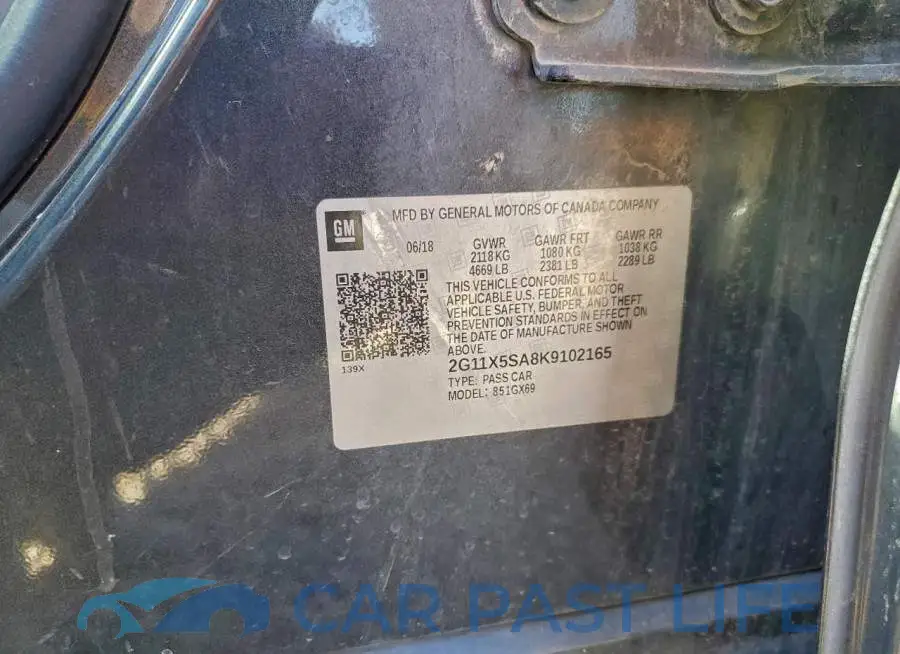 2G11X5SA8K9102165# 12
