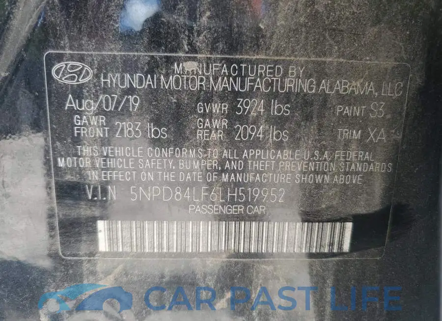 5NPD84LF6LH519952# 13