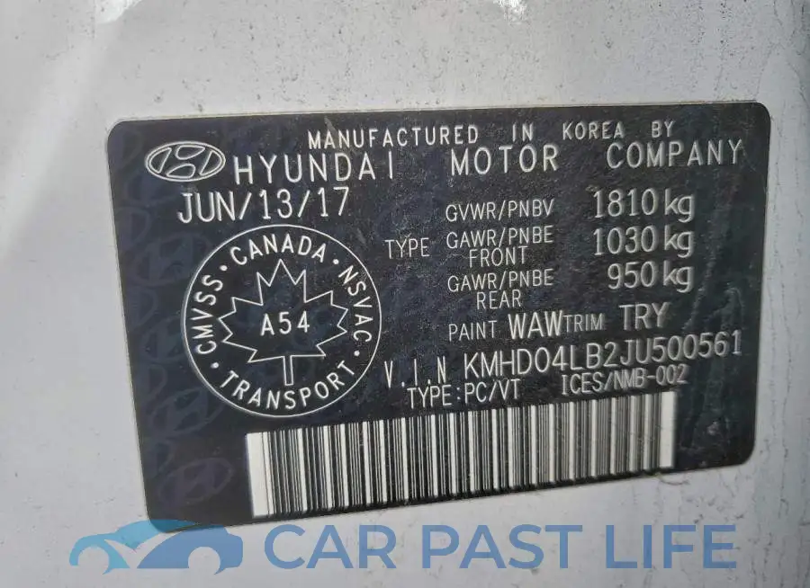 KMHD04LB2JU500561# 13