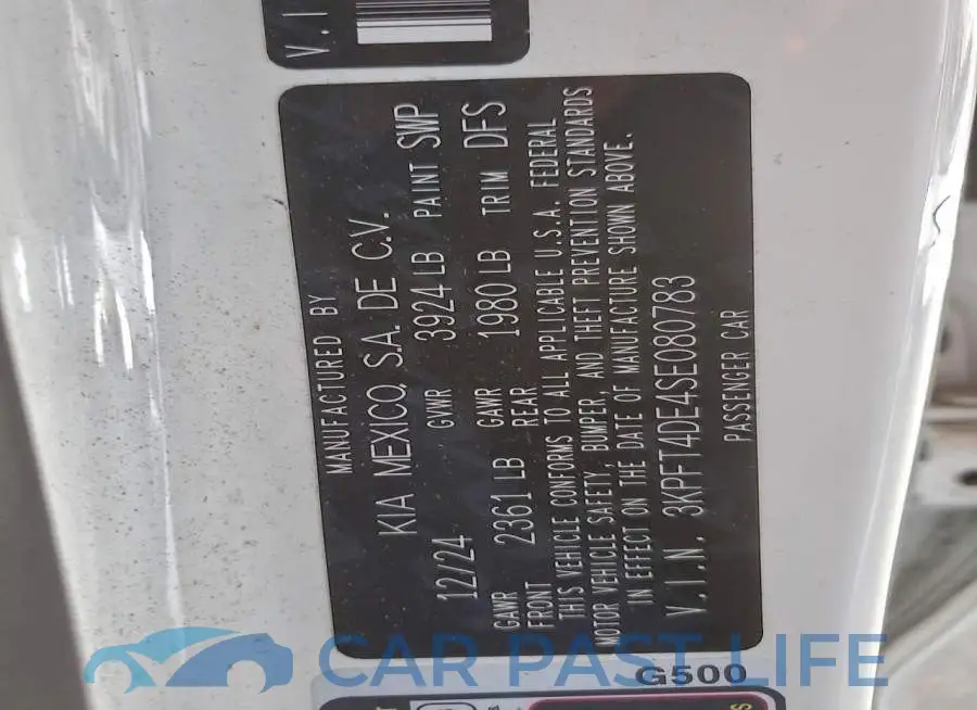 3KPFT4DE4SE080783# 12