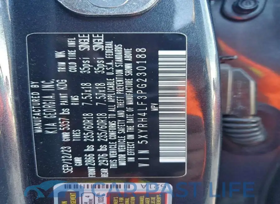 5XYRH4LF3PG230188# 13