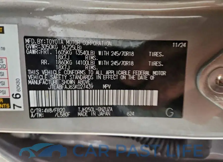 JTEABFAJ6SK027439# 14