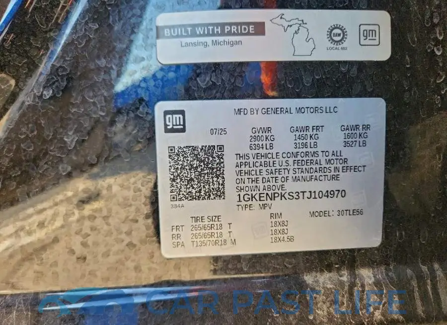 1GKENPKS3TJ104970# 13