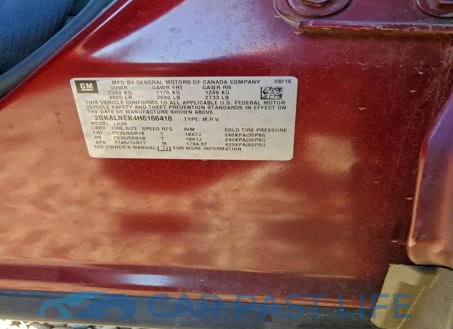 2GKALNEK4H6166418# 14