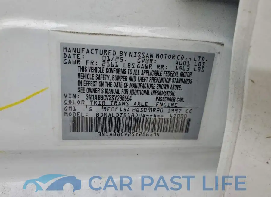3N1AB8CV2SY286594# 12