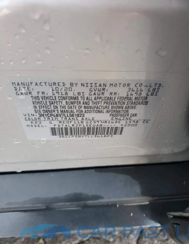 3N1CP5BV7LL561823# 12