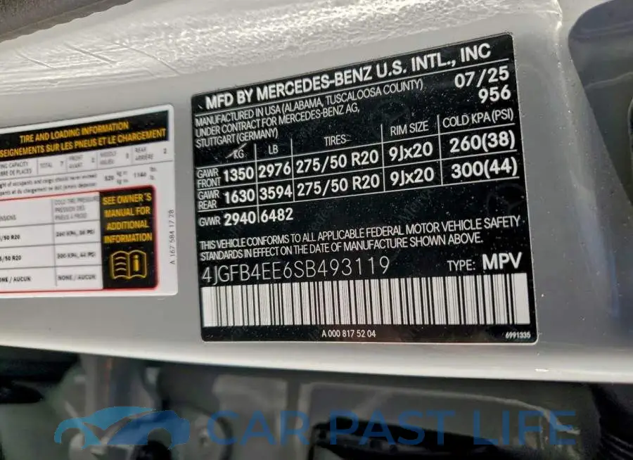 4JGFB4EE6SB493119# 13