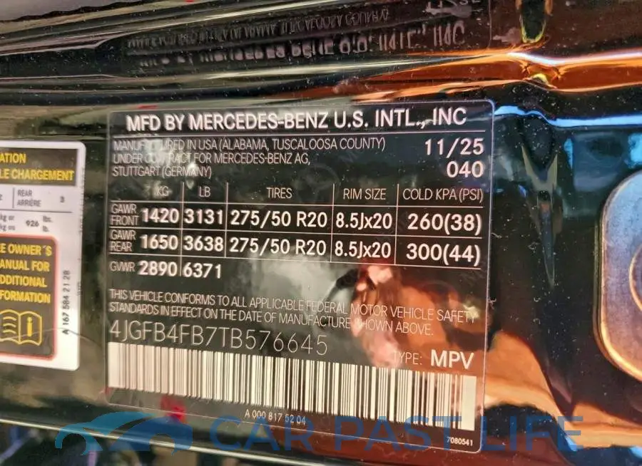 4JGFB4FB7TB576645# 14