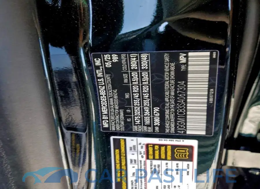 4JGGM1CB3SA067304# 14