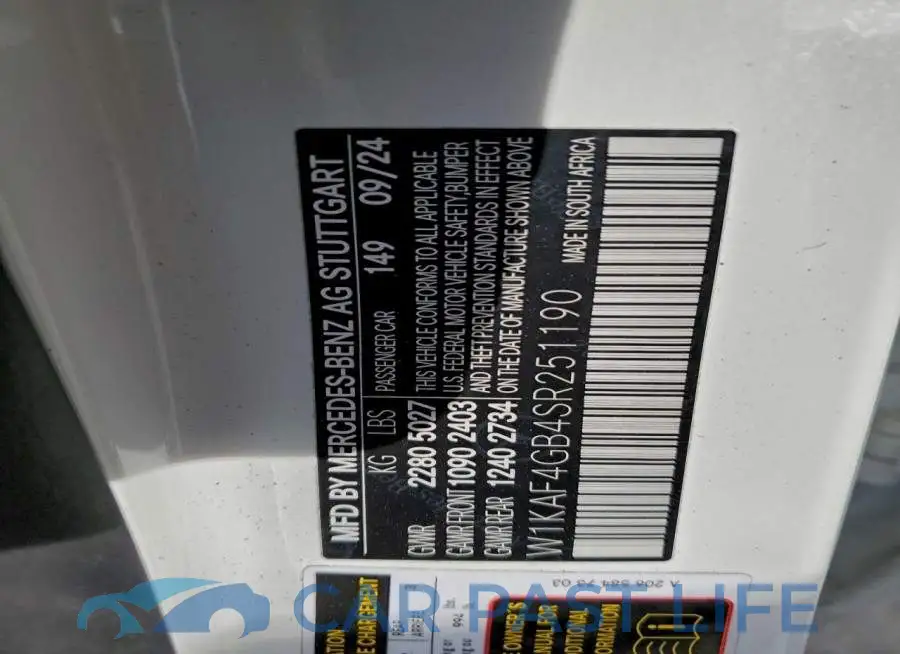 W1KAF4GB4SR251190# 13