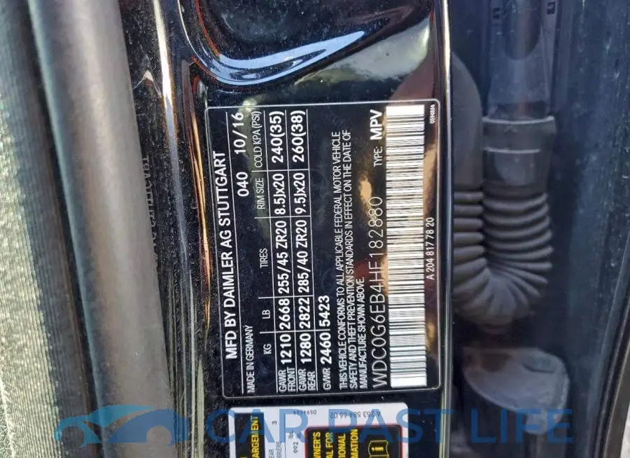 WDC0G6EB4HF182880# 12