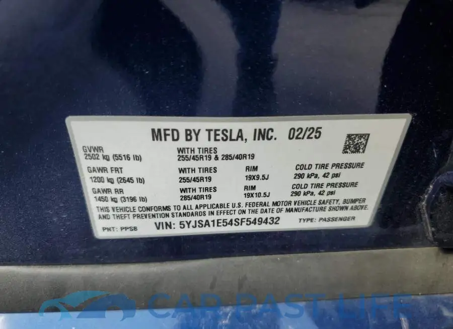5YJSA1E54SF549432# 12