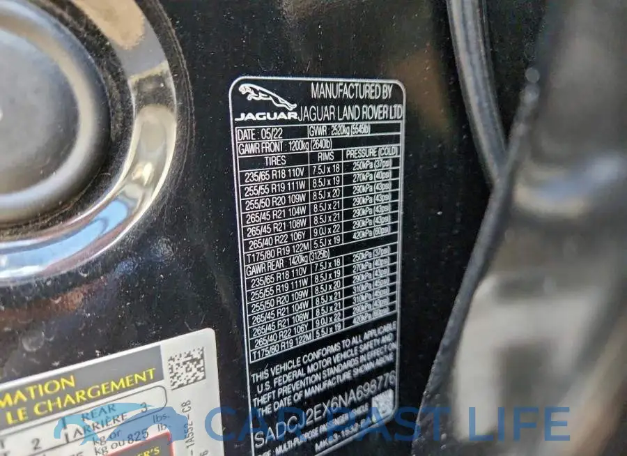 SADCJ2EX6NA698776# 13