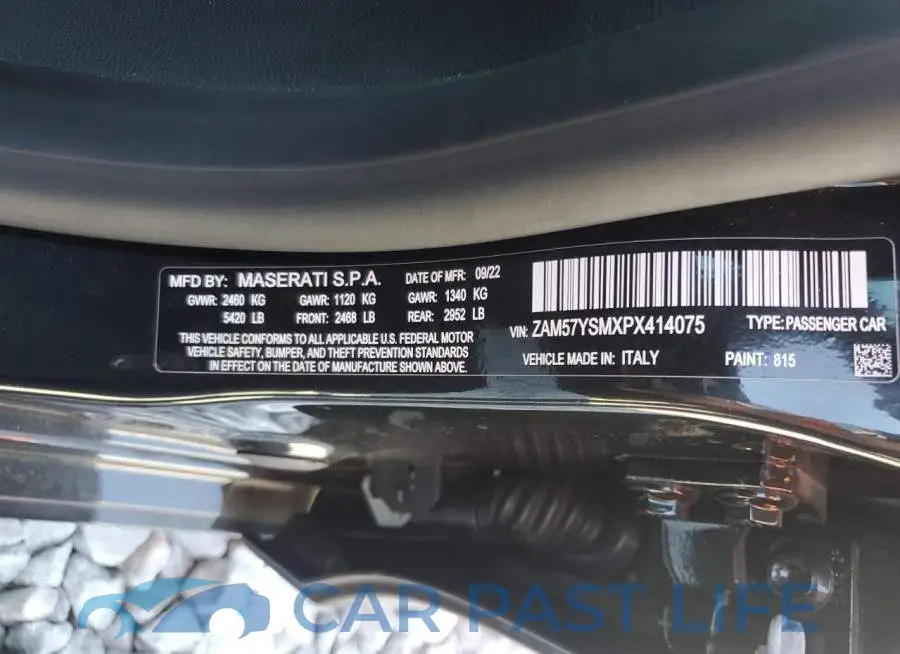 ZAM57YSMXPX414075# 12
