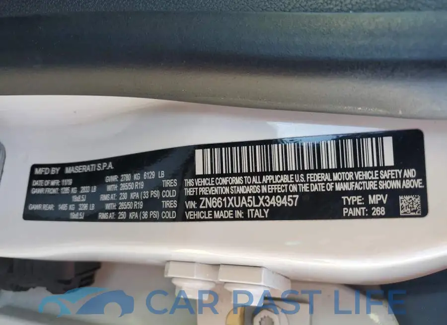 ZN661XUA5LX349457# 13