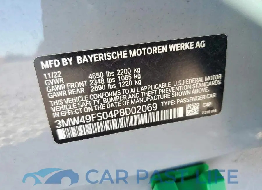 3MW49FS04P8D02069# 13