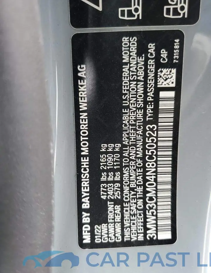 3MW53CM04N8C50523# 13